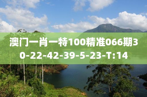 澳門一肖一特100精準066期30-22-42-39-5-23-T:14