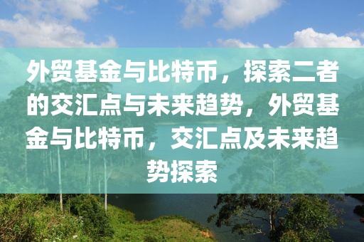 外貿基金與比特幣，探索二者的交匯點與未來趨勢，外貿基金與比特幣，交匯點及未來趨勢探索