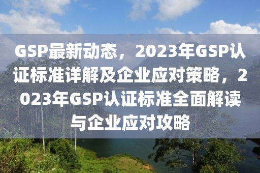 GSP最新動(dòng)態(tài)，2023年GSP認(rèn)證標(biāo)準(zhǔn)詳解及企業(yè)應(yīng)對(duì)策略，2023年GSP認(rèn)證標(biāo)準(zhǔn)全面解讀與企業(yè)應(yīng)對(duì)攻略