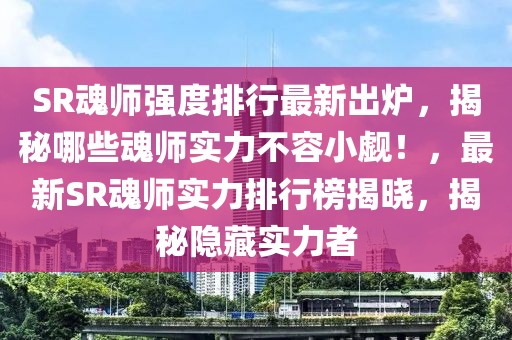 SR魂師強度排行最新出爐，揭秘哪些魂師實力不容小覷！，最新SR魂師實力排行榜揭曉，揭秘隱藏實力者