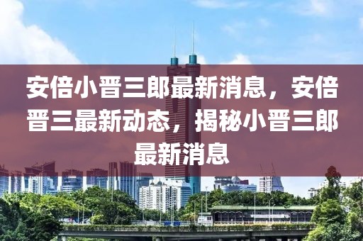 安倍小晉三郎最新消息，安倍晉三最新動態(tài)，揭秘小晉三郎最新消息