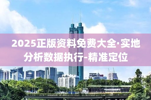 2025正版資料免費大全·實地分析數(shù)據(jù)執(zhí)行-精準(zhǔn)定位