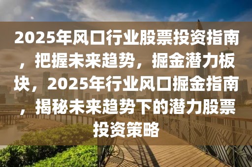 2025年風(fēng)口行業(yè)股票投資指南，把握未來趨勢(shì)，掘金潛力板塊，2025年行業(yè)風(fēng)口掘金指南，揭秘未來趨勢(shì)下的潛力股票投資策略