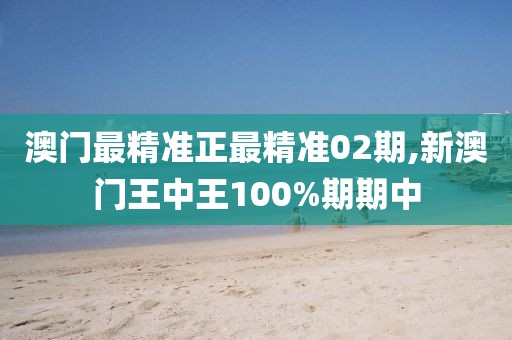 澳門最精準(zhǔn)正最精準(zhǔn)02期,新澳門王中王100%期期中